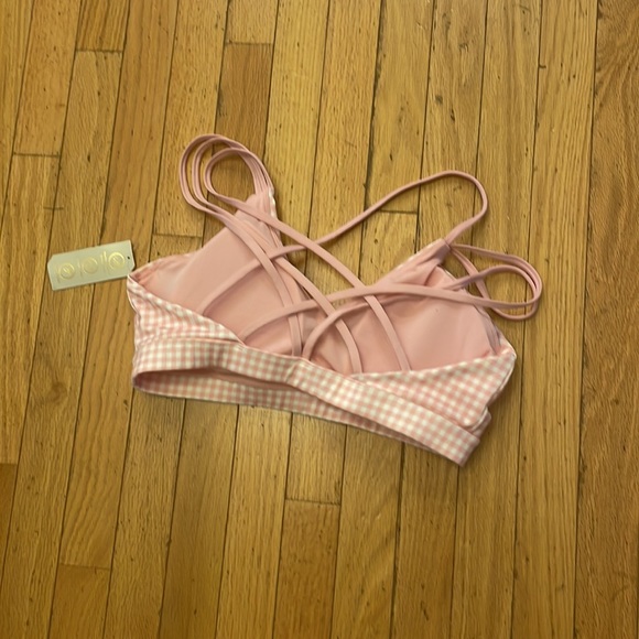 set sport bra and leggings Gingham checkered print - Picture 4 of 8